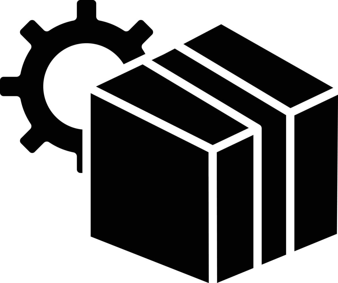 Inventory Control Glyph Icon vector