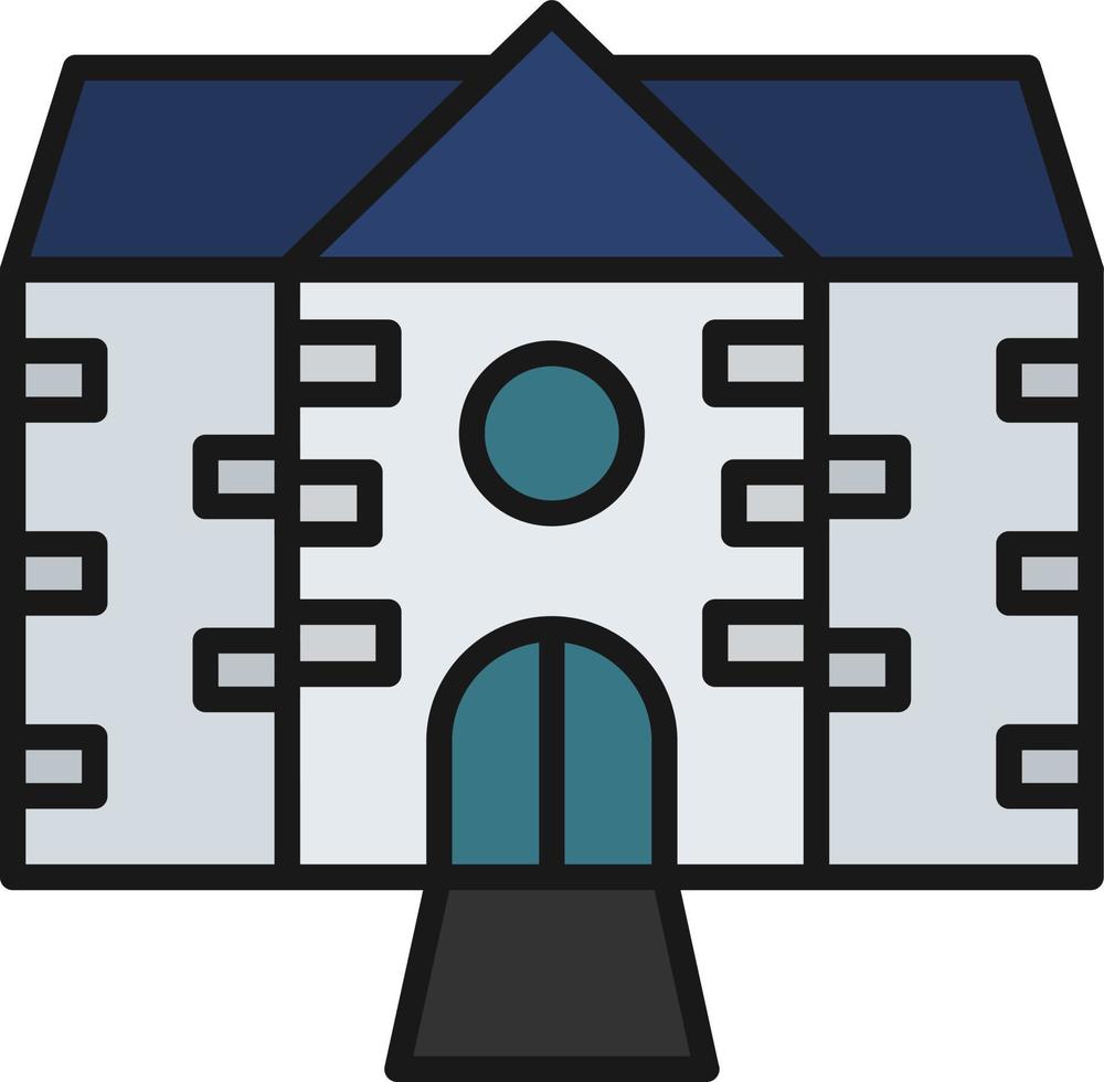 Nursing Home Line Filled vector