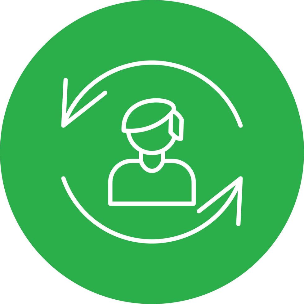 Conversion Line Circle Multicolor vector