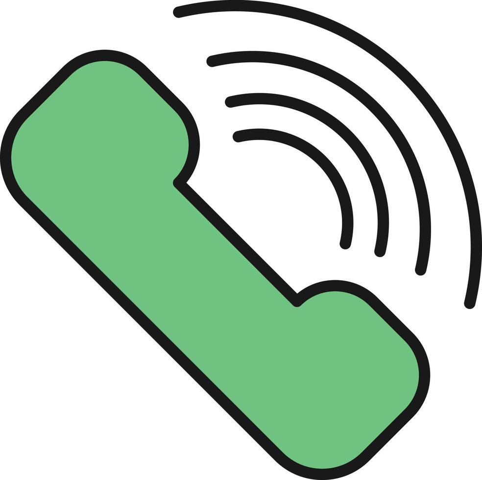 Phone With Signal Line Filled vector