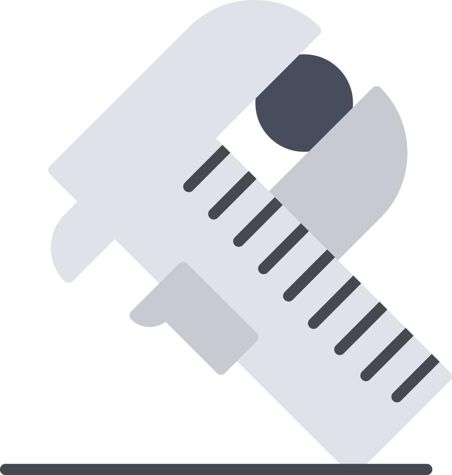 Vernier Caliper Flat Icon vector