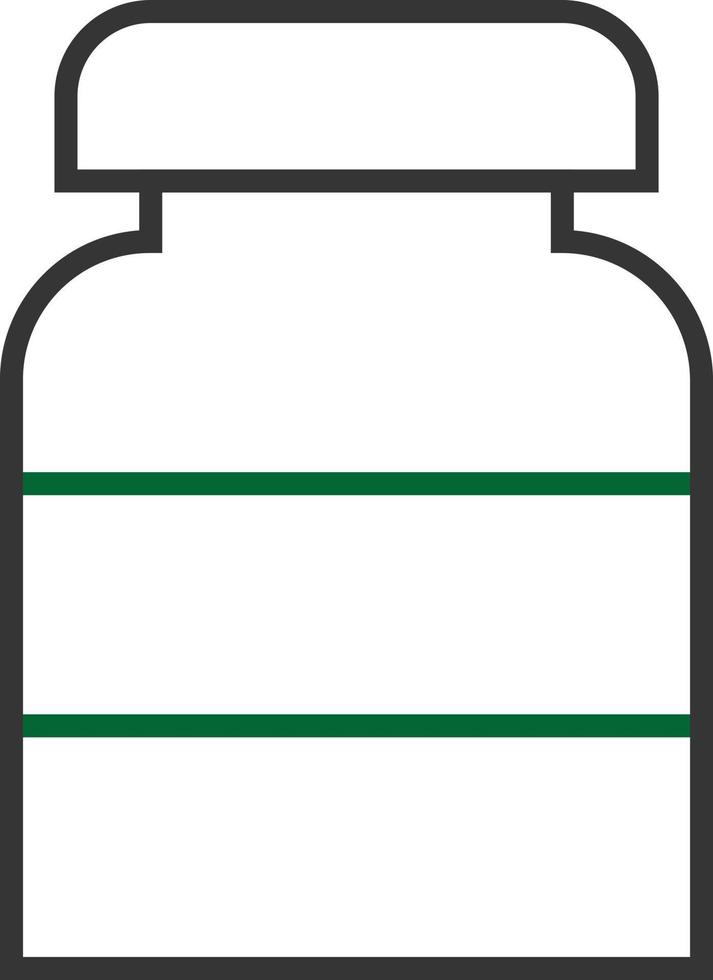 Pills Bottle Line Two Color vector