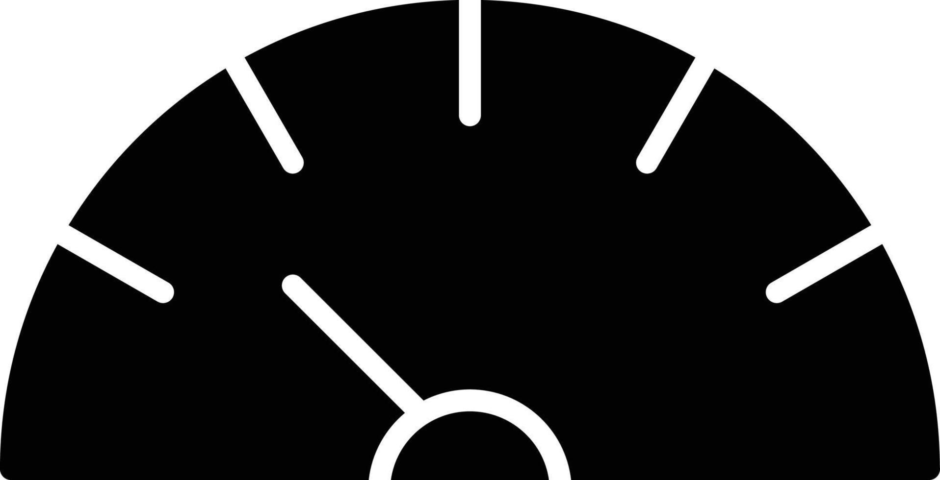 18 - Speedometer Glyph Icon vector