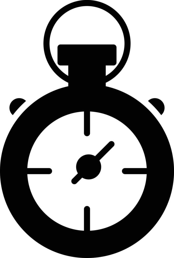 Stopwatch Glyph Icon vector
