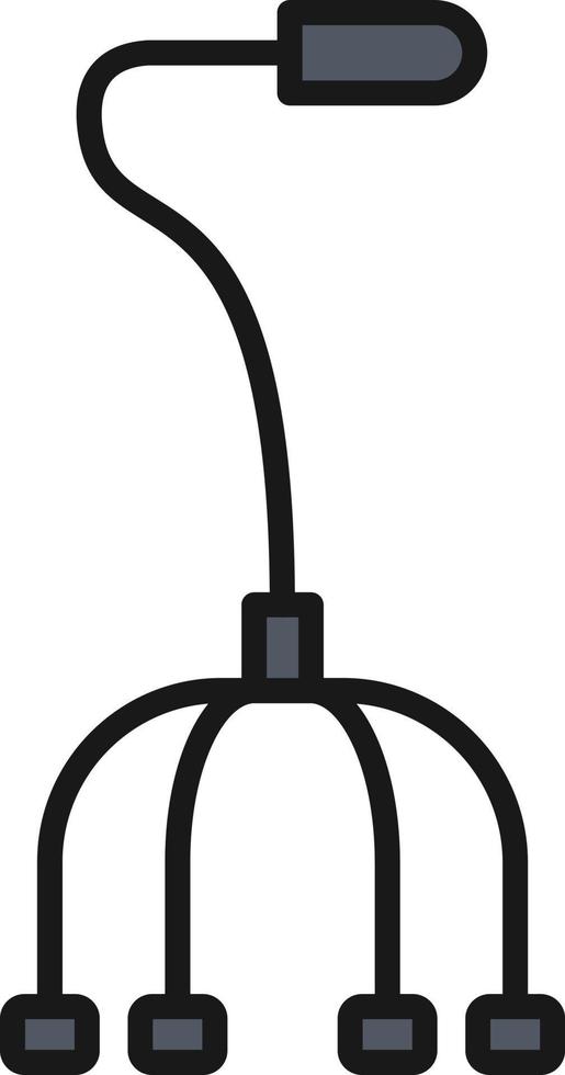 Walking Stick Line Filled vector