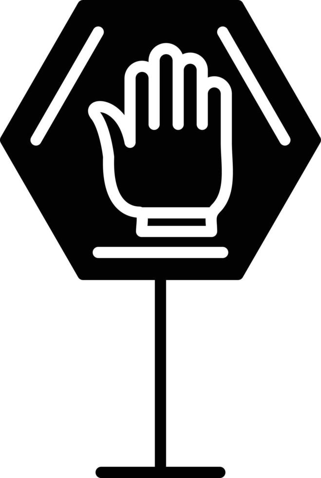 Stop Glyph Icon vector