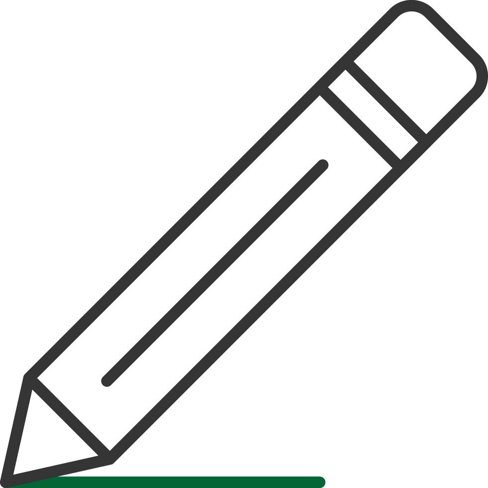 Pencil Line Two Color vector