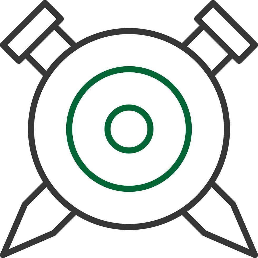 Shield Line Two Color vector