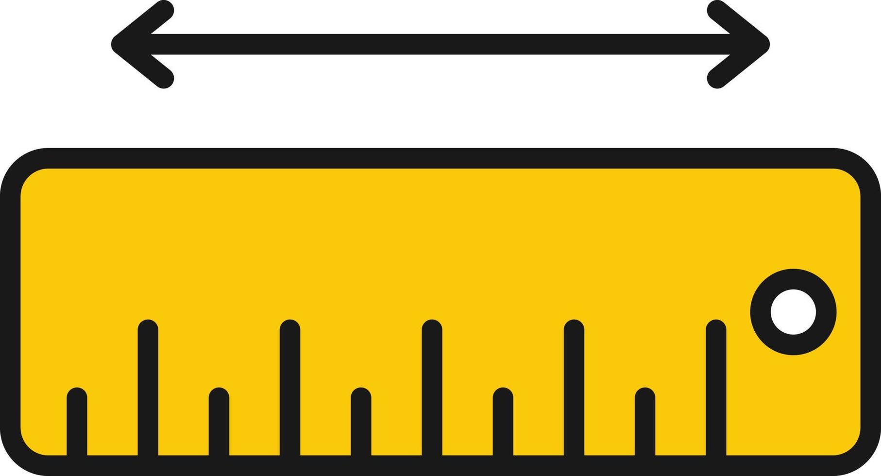 Measure Line Filled vector