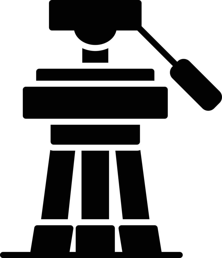 Tripod Glyph Icon vector