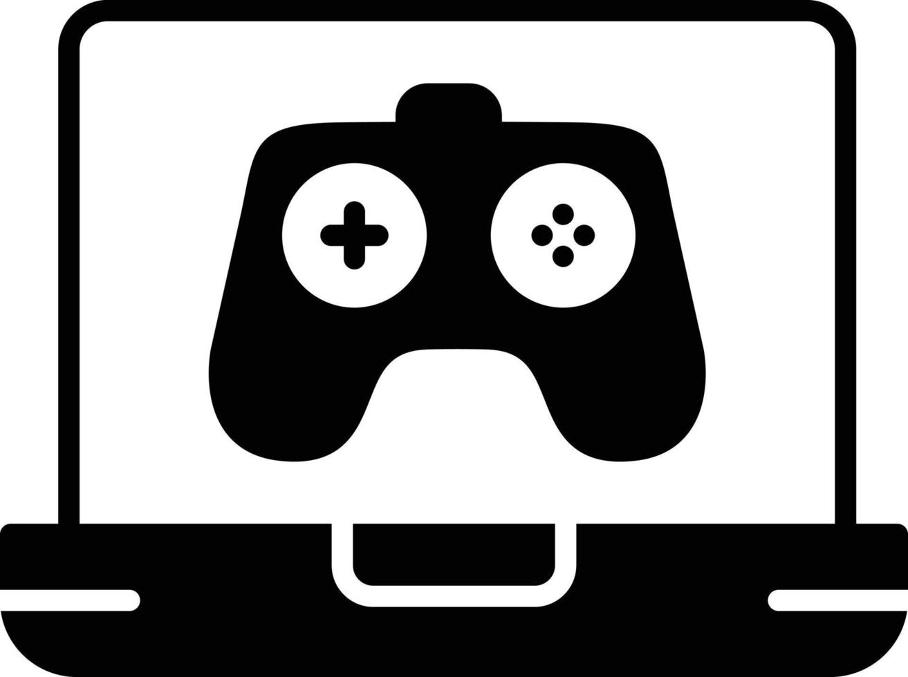 Video Game Glyph Icon vector