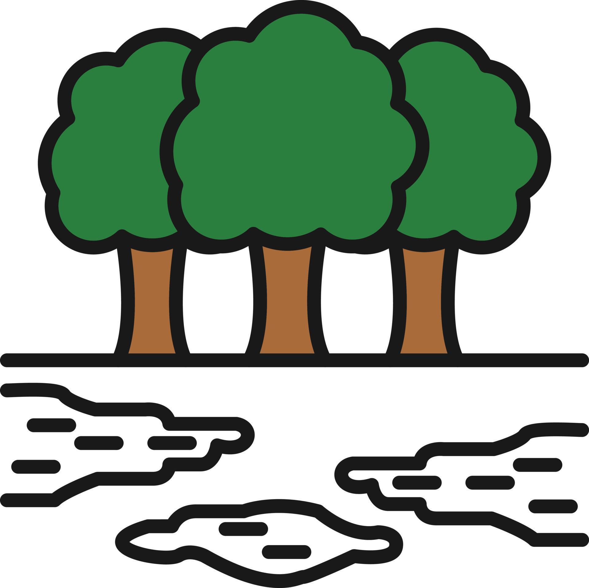 Rainforest Line Filled 9426244 Vector Art at Vecteezy
