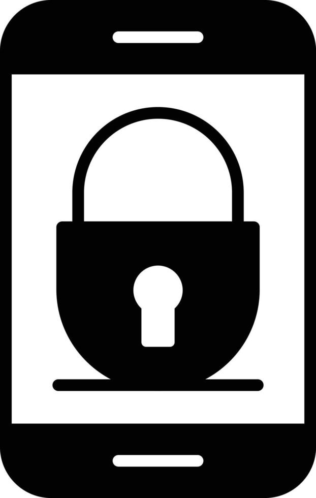 Security Glyph Icon vector