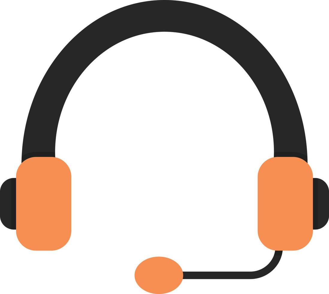 Headset Flat Icon vector