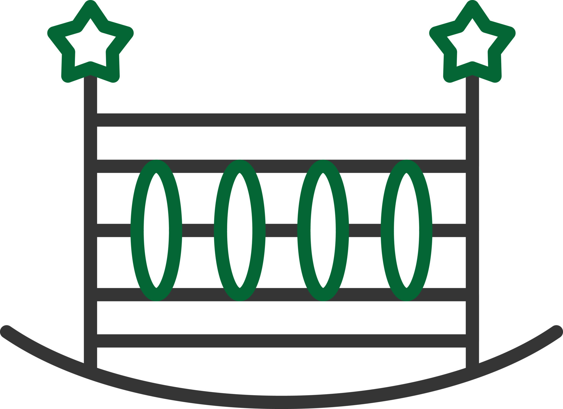 Crib Line Two Color 9426335 Vector Art at Vecteezy