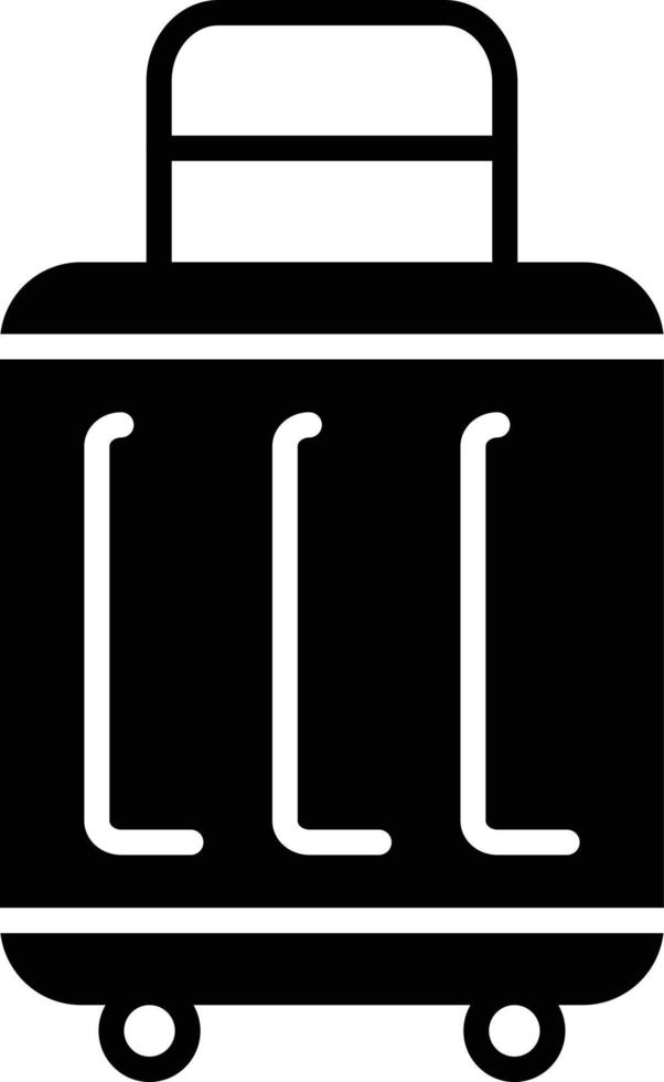 Suitcases Glyph Icon vector
