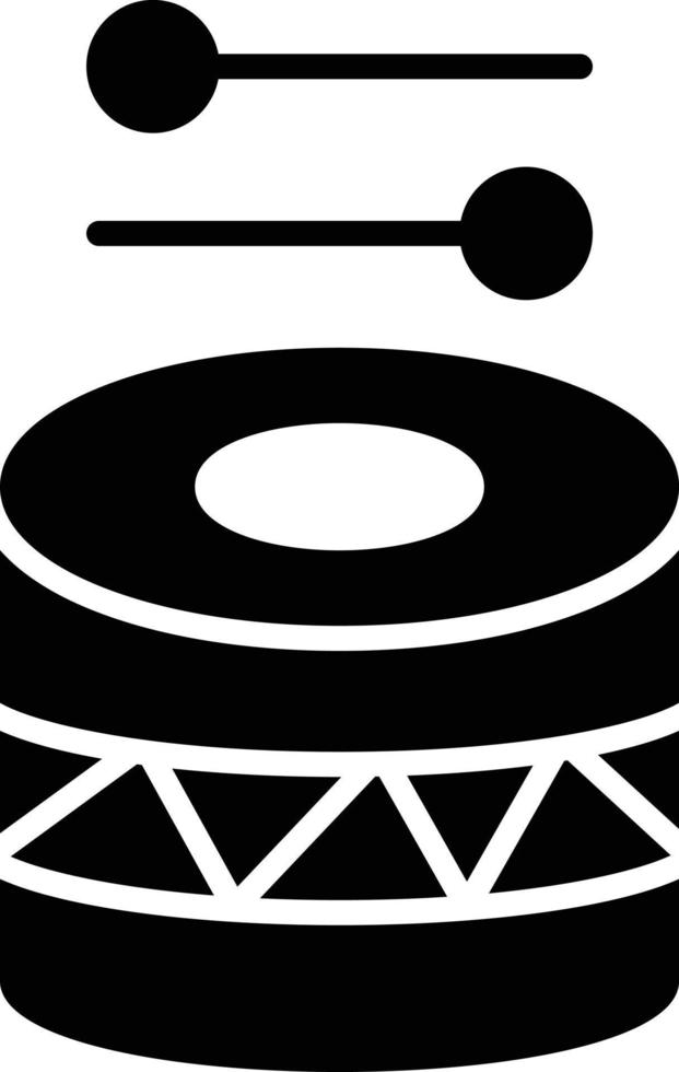 Drum Glyph Icon vector