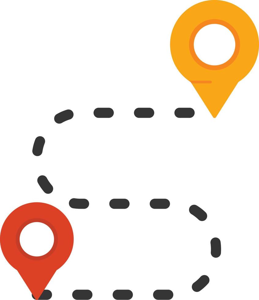 Itinerary Flat Icon vector
