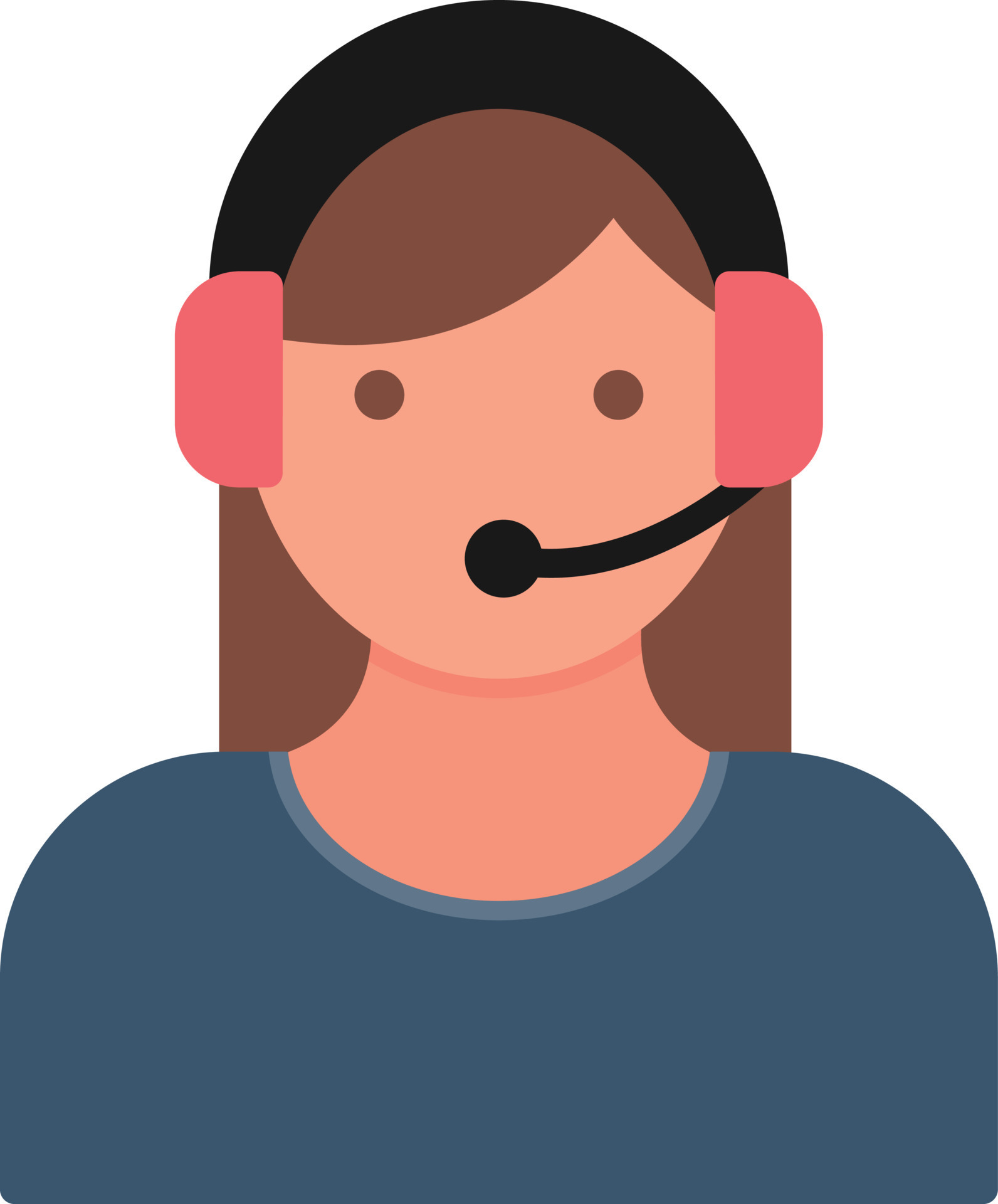 Operator Flat Icon 9426467 Vector Art at Vecteezy