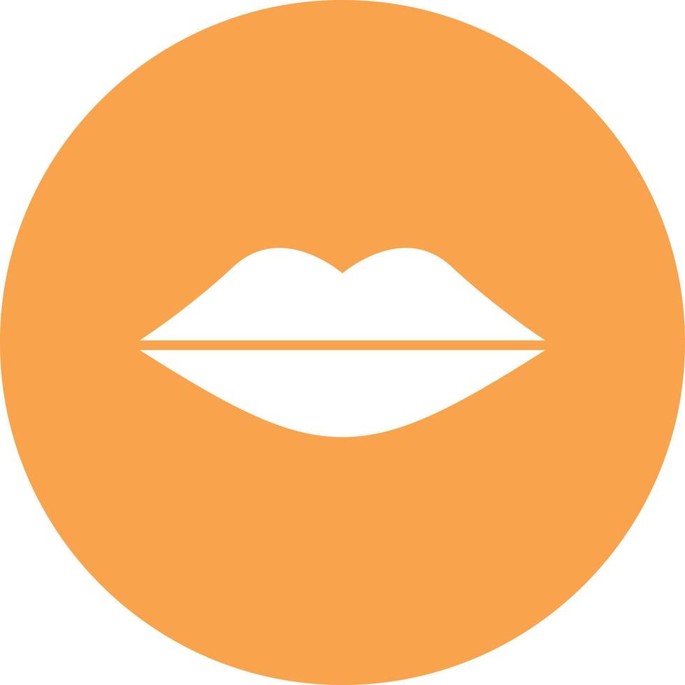 Lips Glyph Circle Multicolor vector