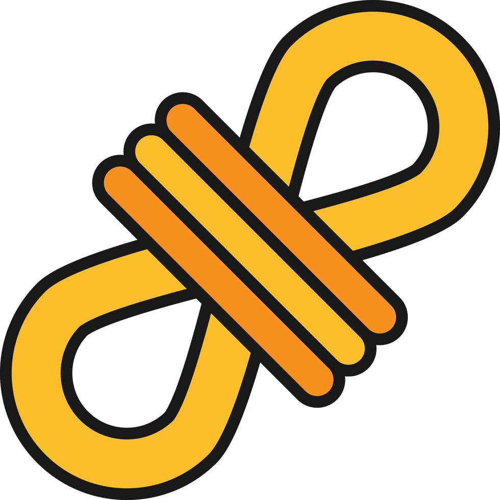 Rope Line Filled vector