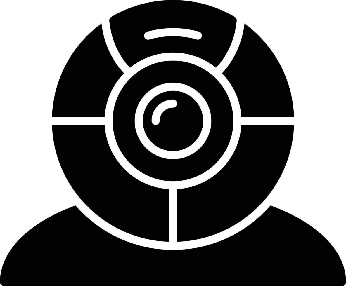 Webcam Glyph Icon vector
