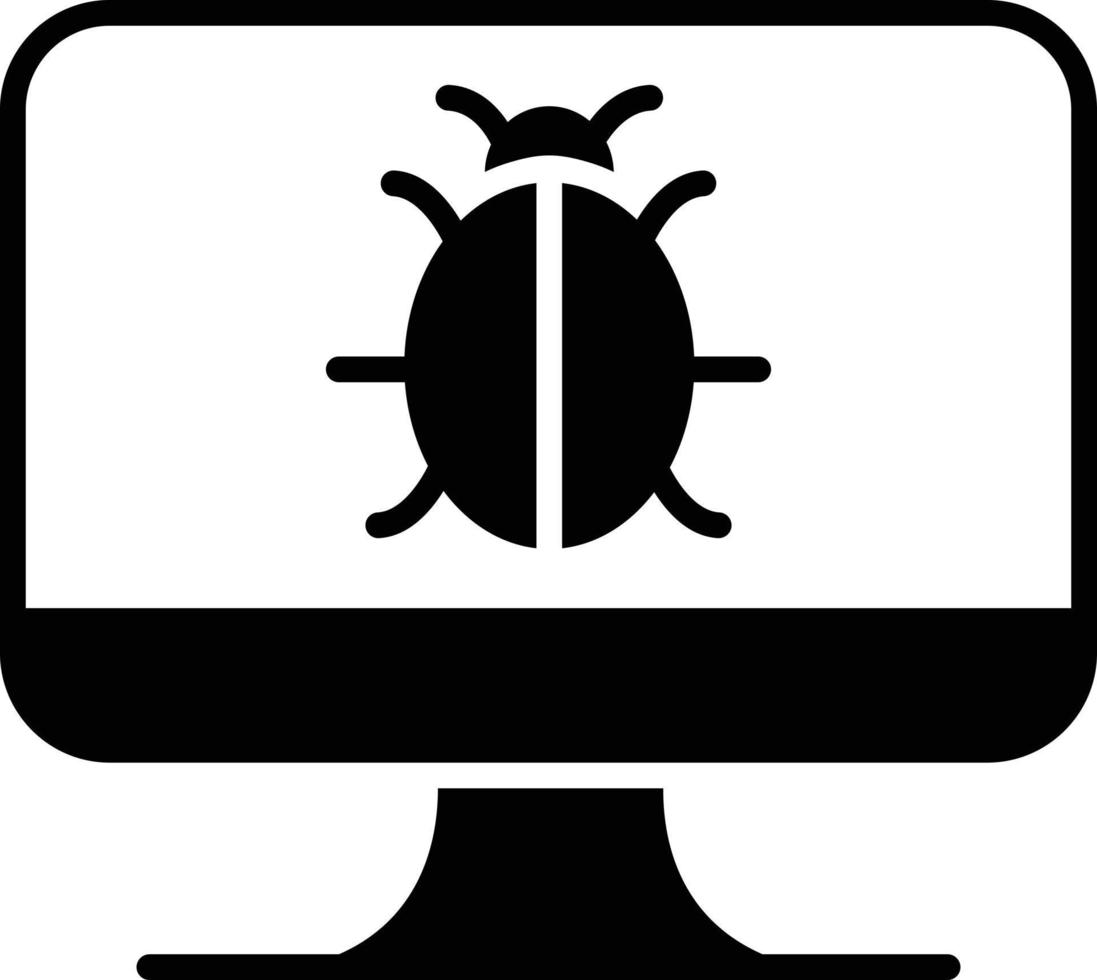 Virus Glyph Icon vector