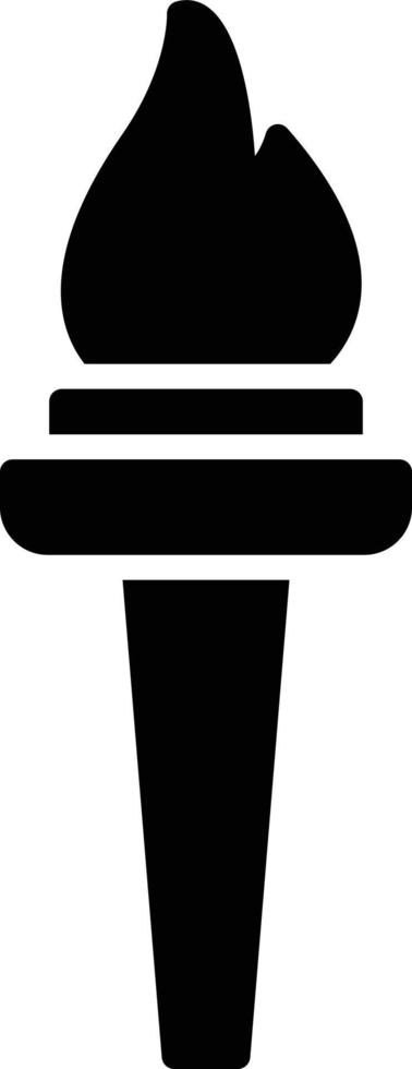 Torch Glyph Icon vector