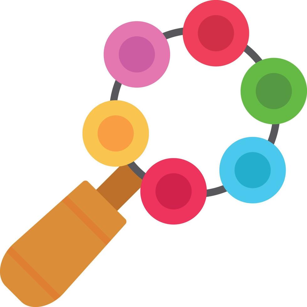 Rattle Flat Icon vector