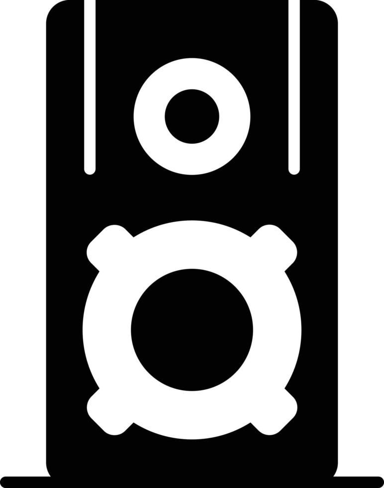 Speaker Glyph Icon vector
