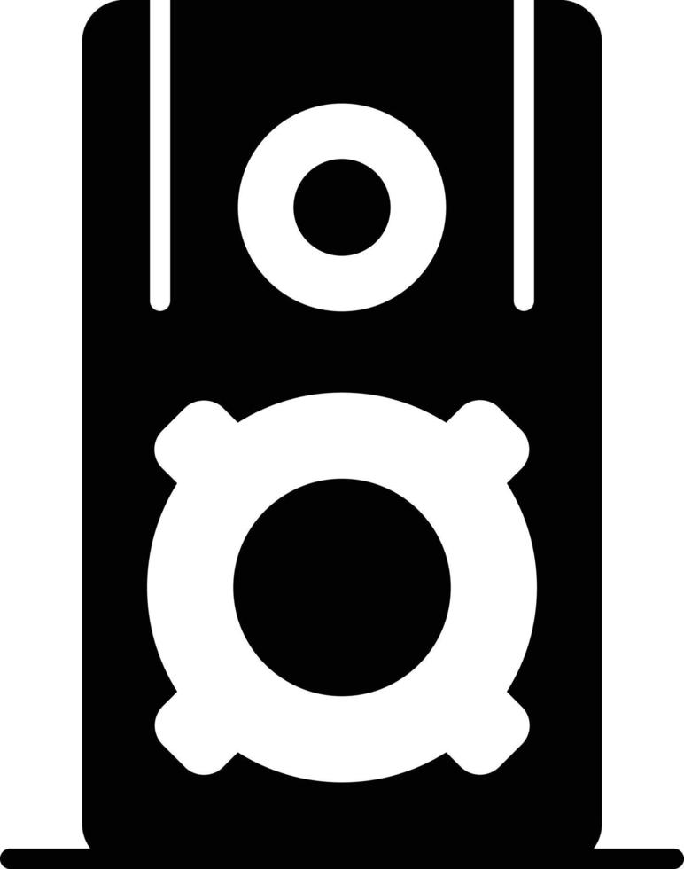 icono de glifo de altavoz vector