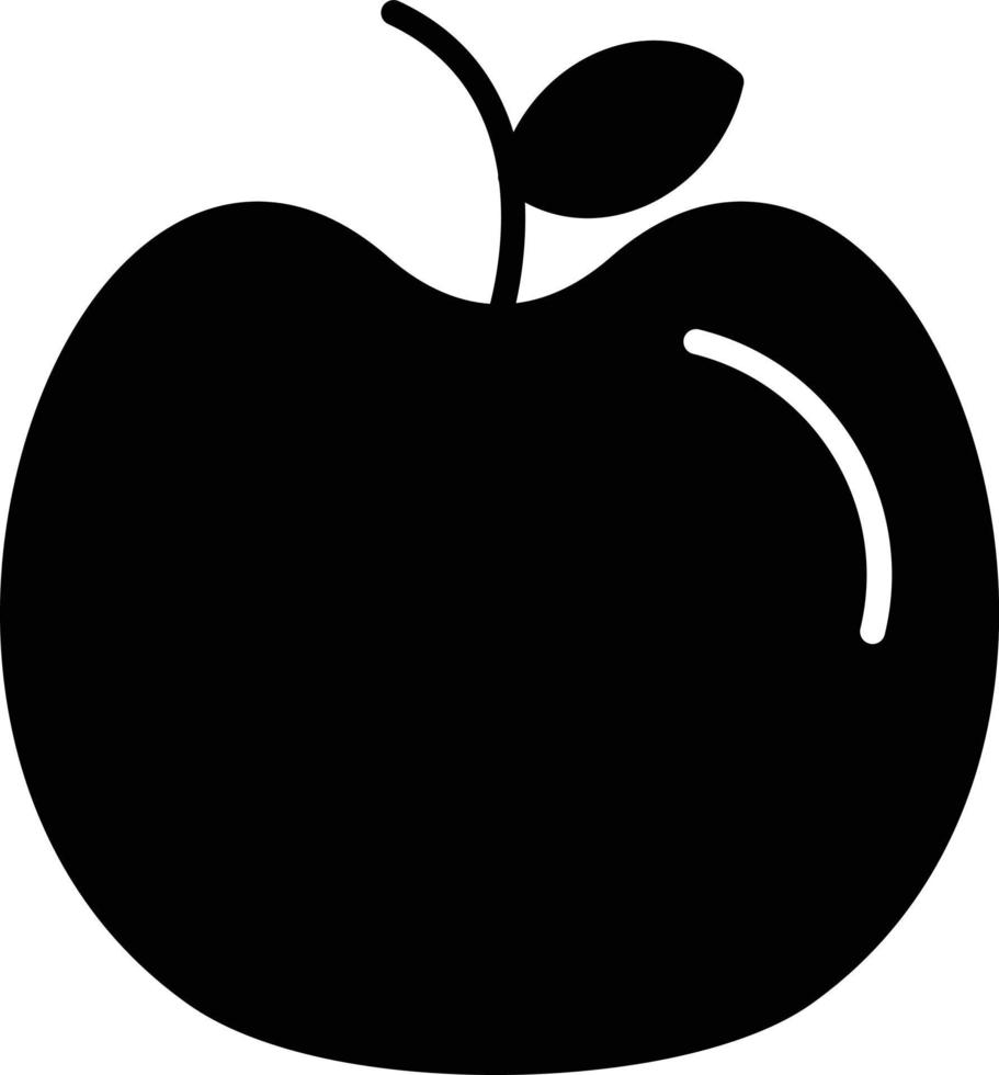 Apple Glyph Icon vector