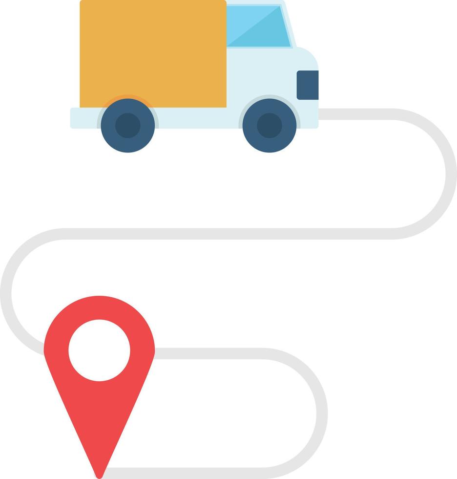 Service Logistics Flat Icon vector