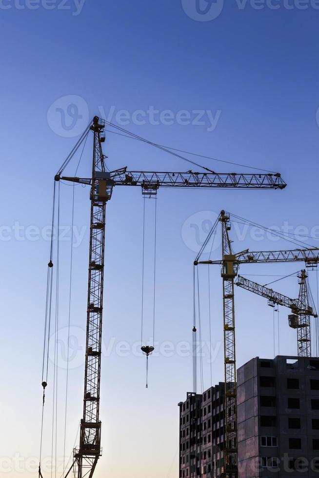 construction crane on a construction site photo