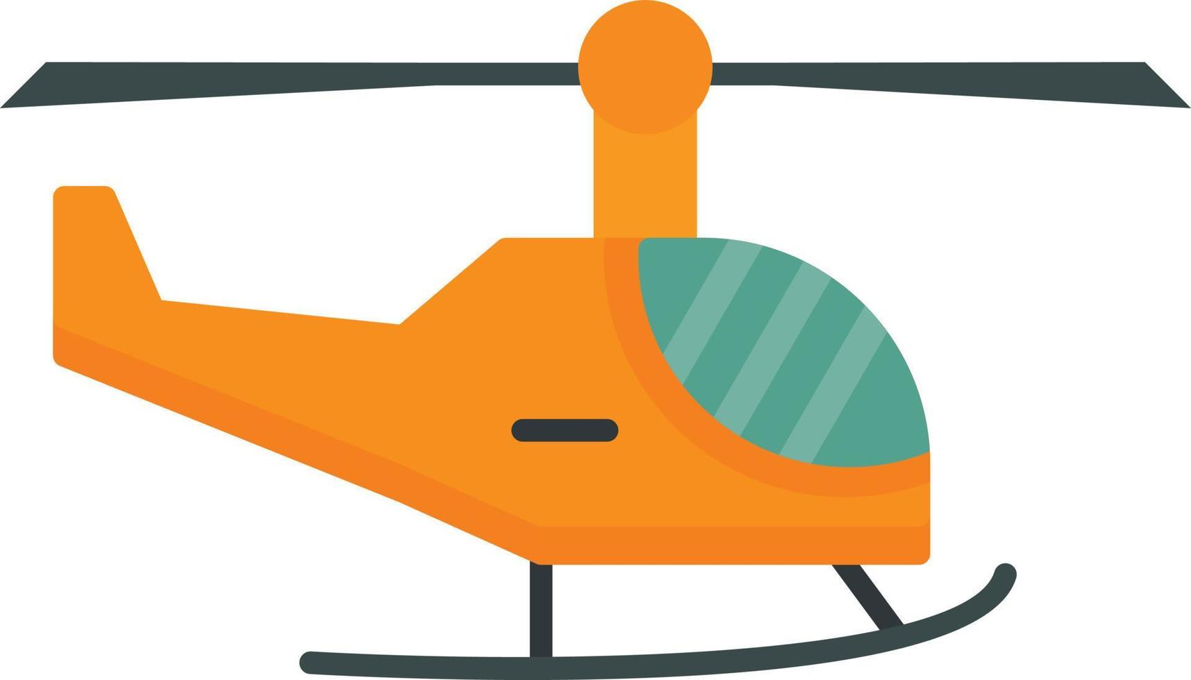helicóptero, plano, icono vector