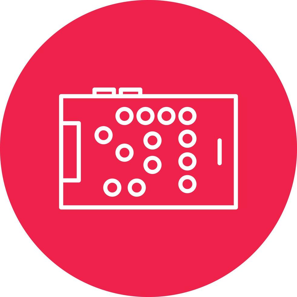 Braille Line Circle Multicolor vector