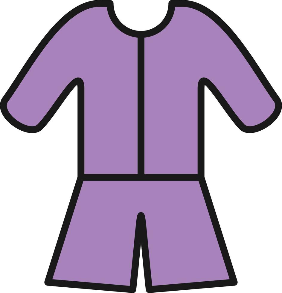 Pijama Line Filled vector