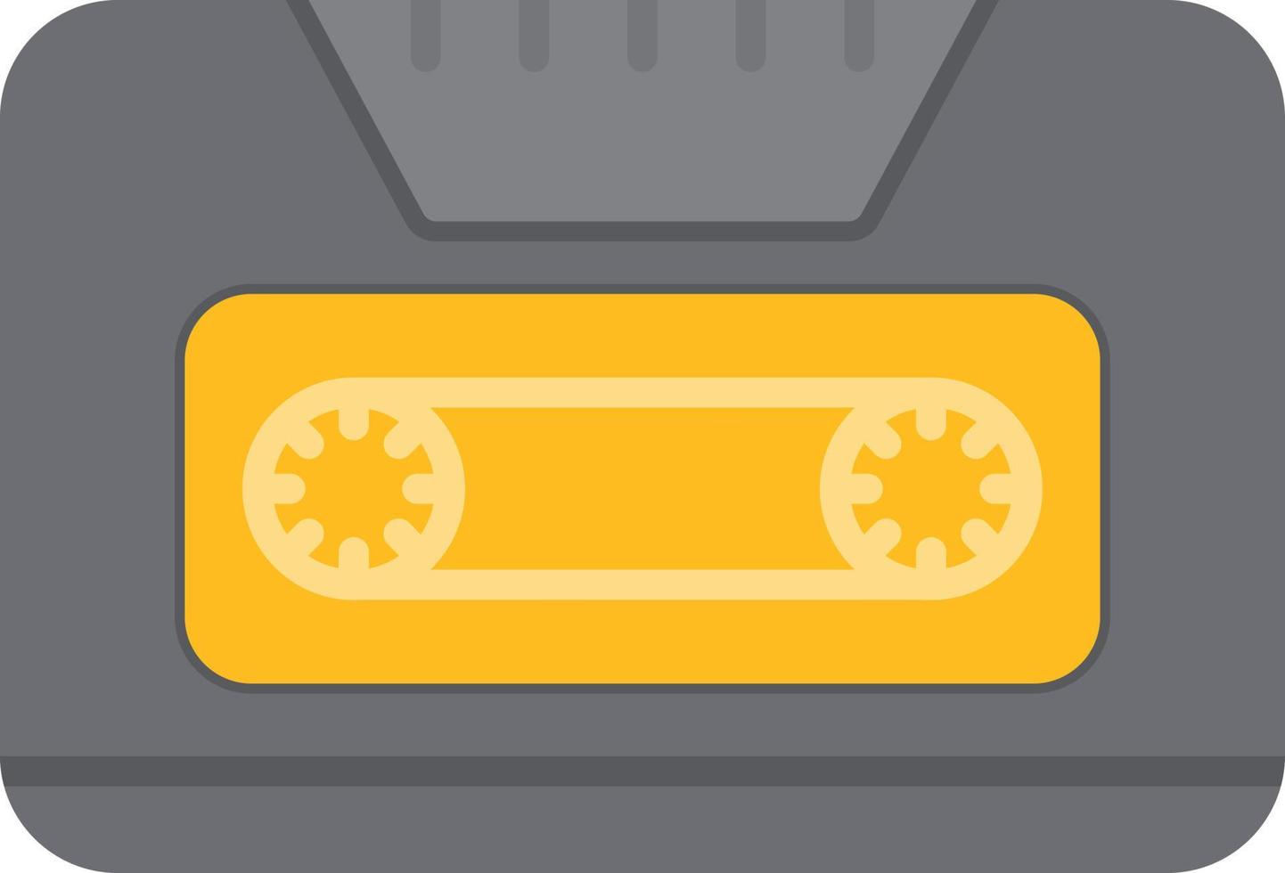 Cassette Flat Icon vector