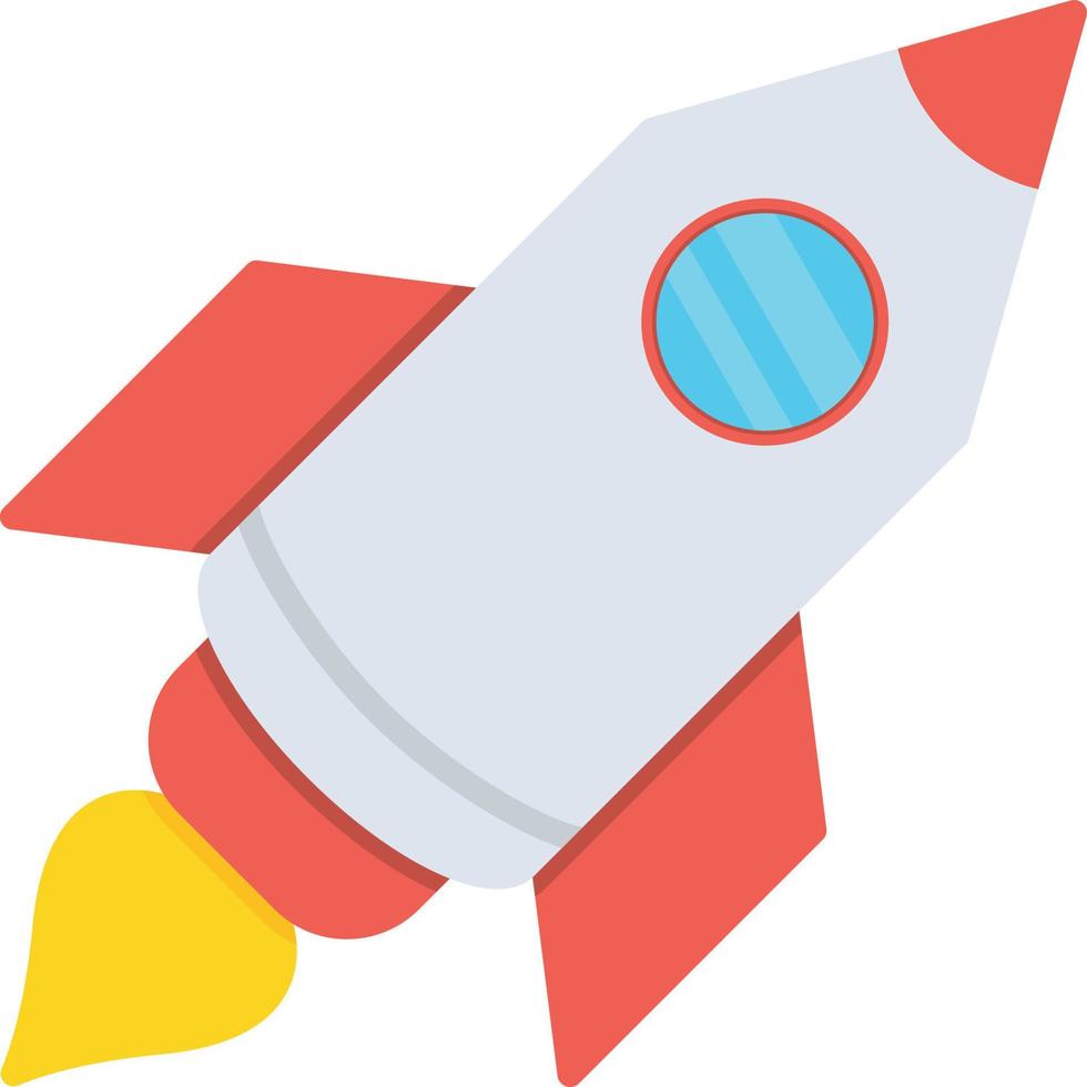 Rocket Flat Icon vector