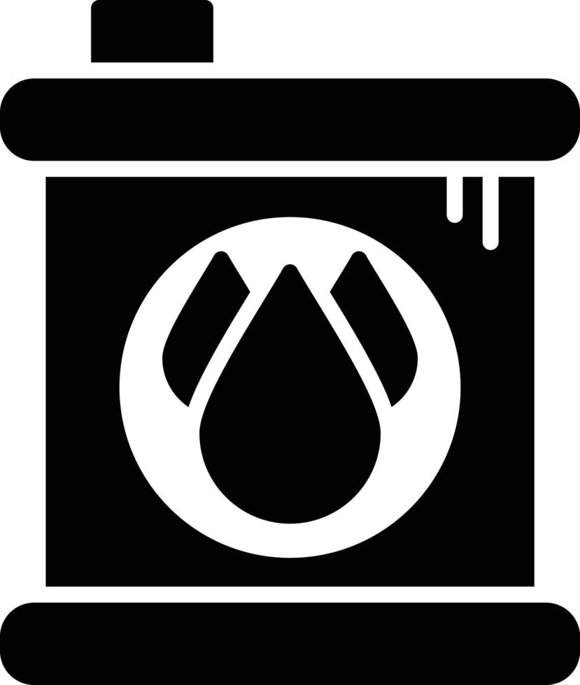 icono de glifo de aceite vector