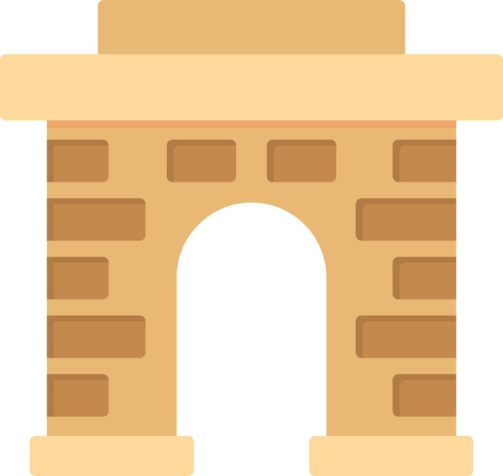 Arch Flat Icon vector
