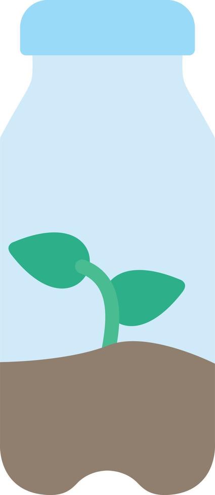 Eco Bottle  Flat Icon vector