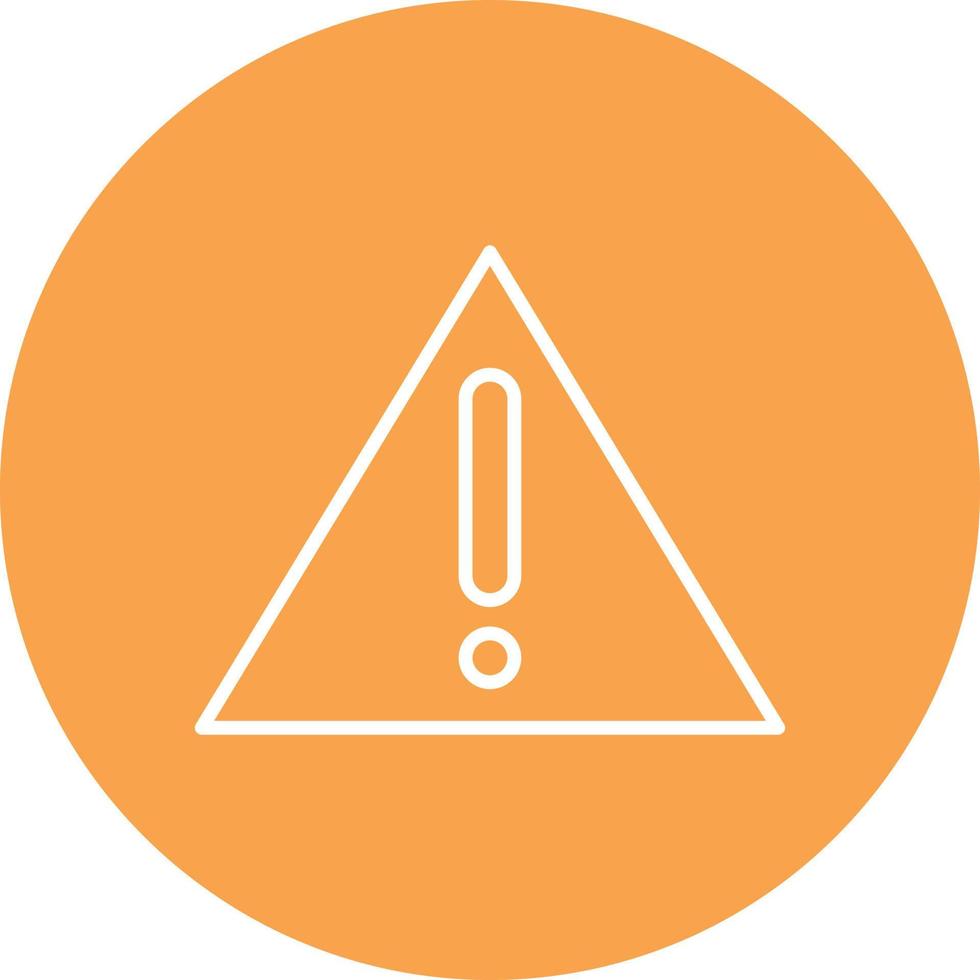 Warning Sign Line Circle Multicolor vector