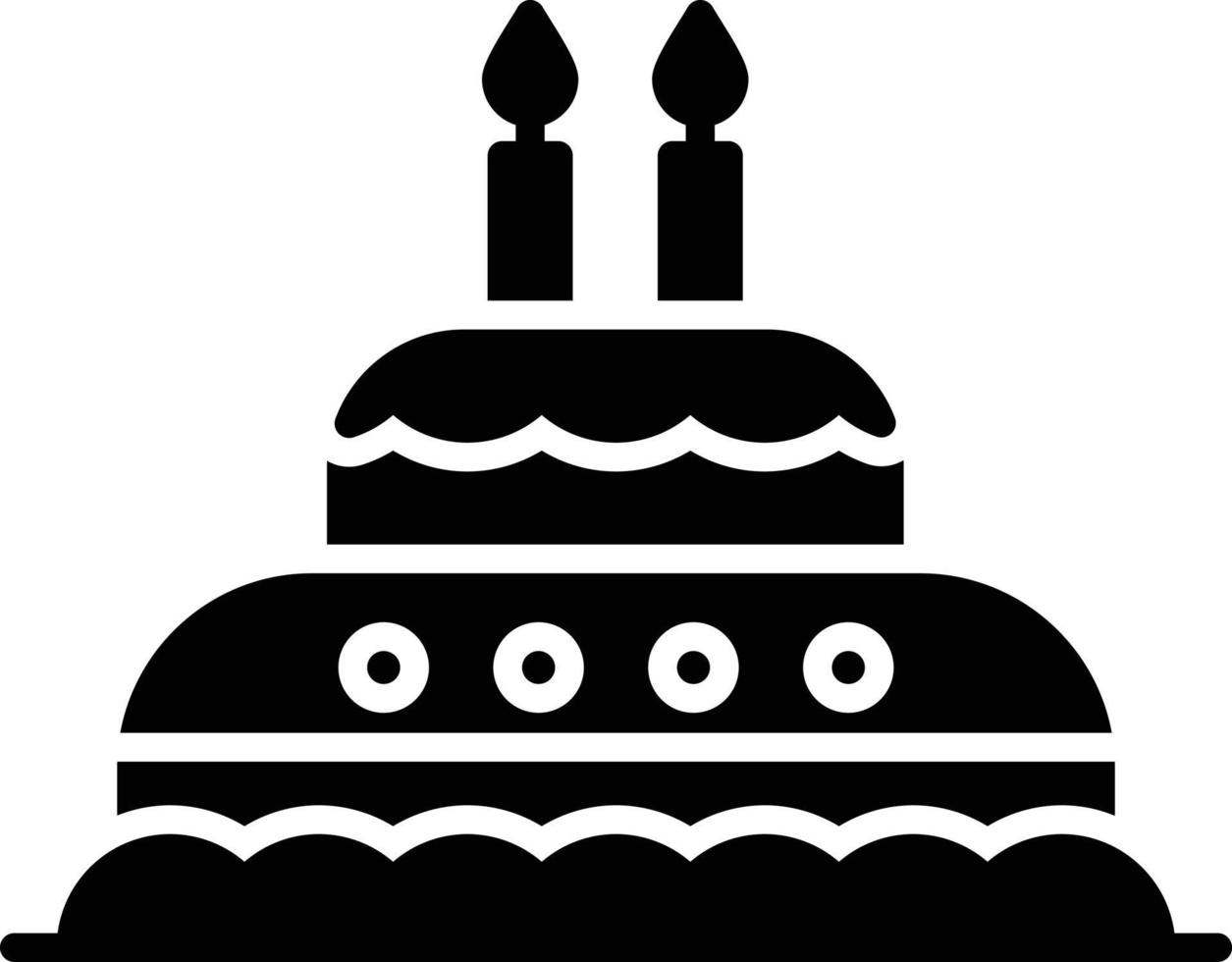 Cake Glyph Icon vector