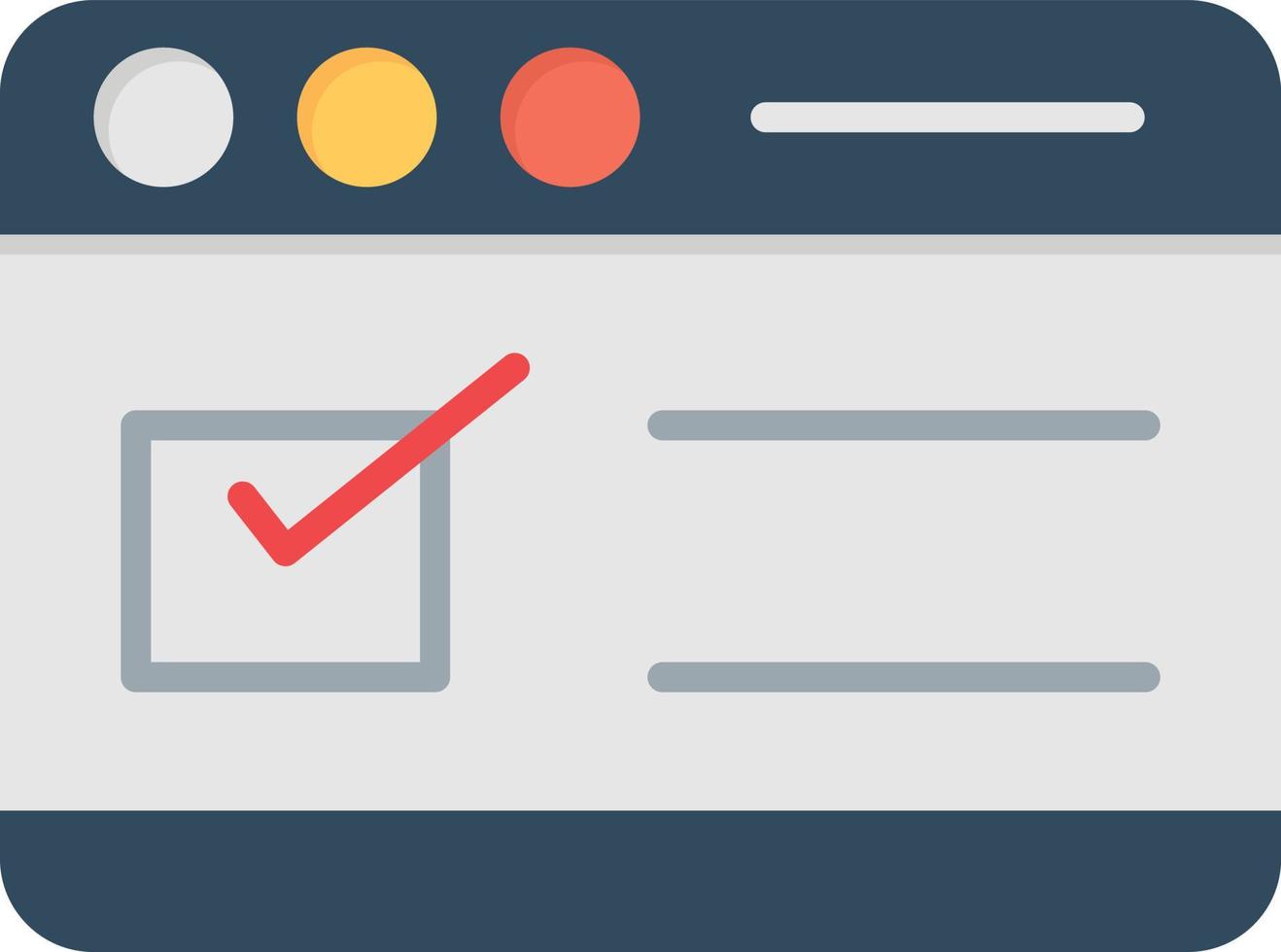 Browser Flat Icon vector
