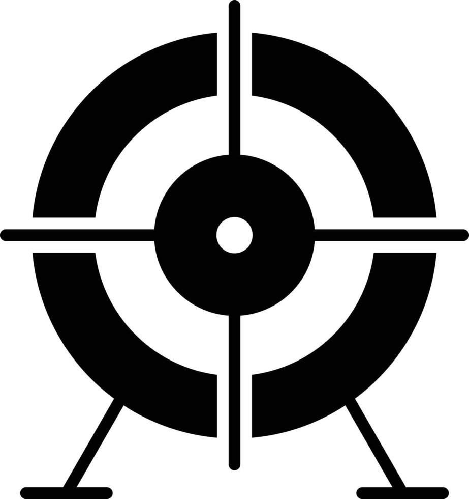 Target Glyph Icon vector