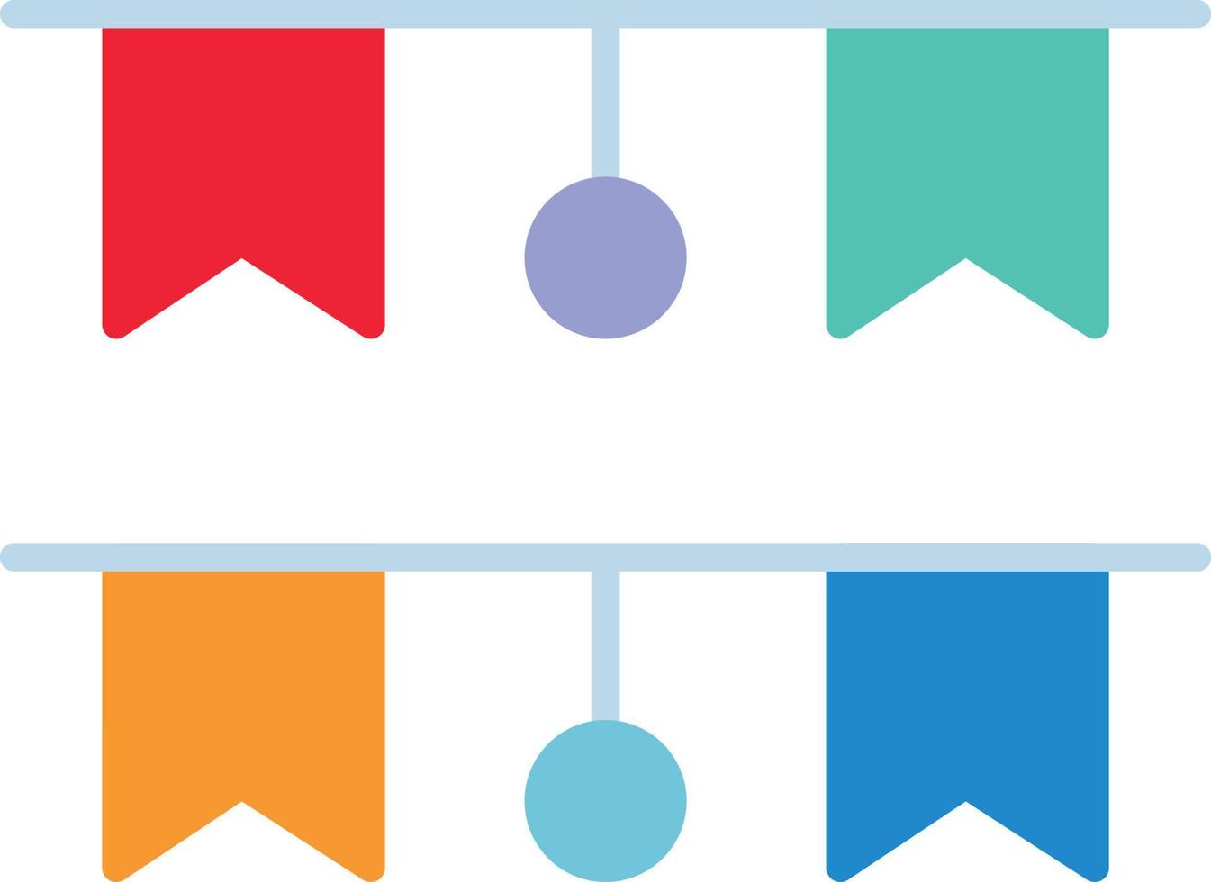 Garland Flat Icon vector