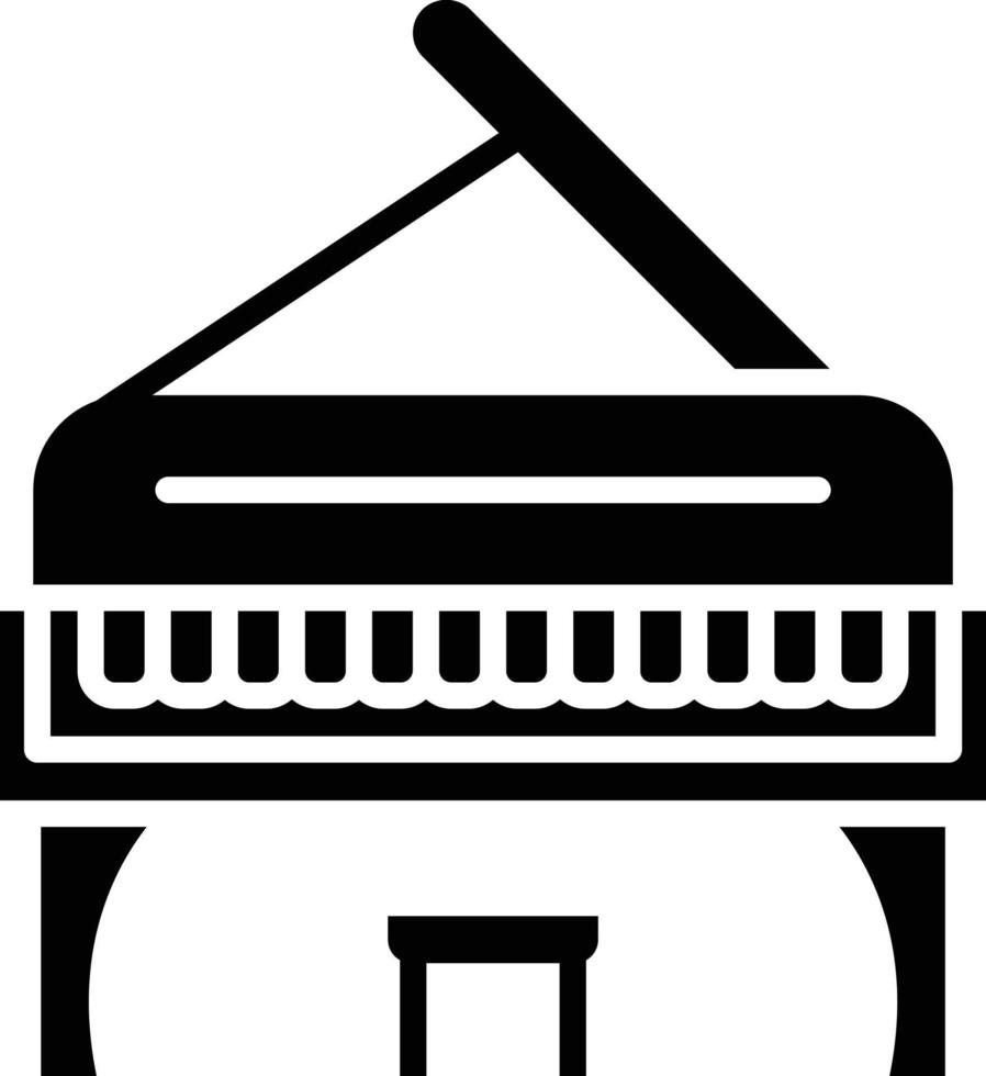 Piano Glyph Icon vector