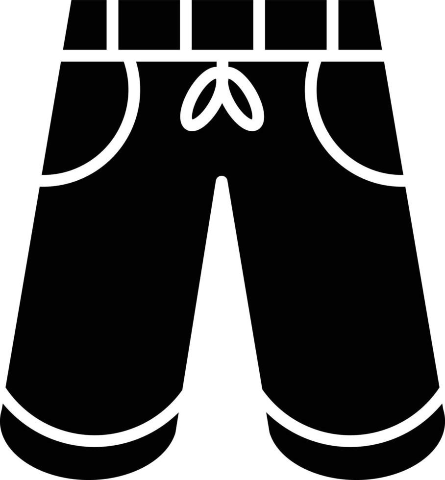 Shorts Glyph Icon vector