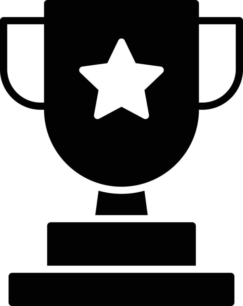 Medal Cup Glyph Icon vector